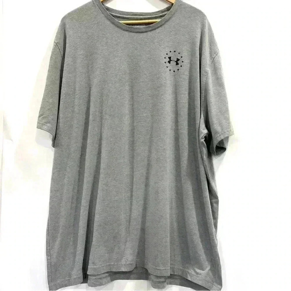 Under Armour Mens Grey Loose Logo Tee Size 3XL - Picture 1 of 7